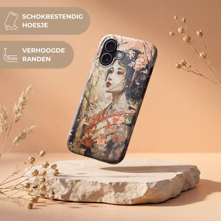 Kimono - Vrouw - kersenbomen Toughcase MagSafe Apple iPhone 17 klein -USP_RandenV_NL