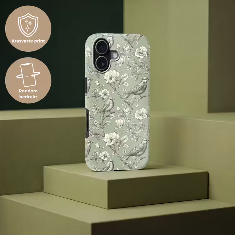 Klassiek - Botanisch - Groen Toughcase MagSafe Apple iPhone 17 klein 1017 -USP_PrintM_NL