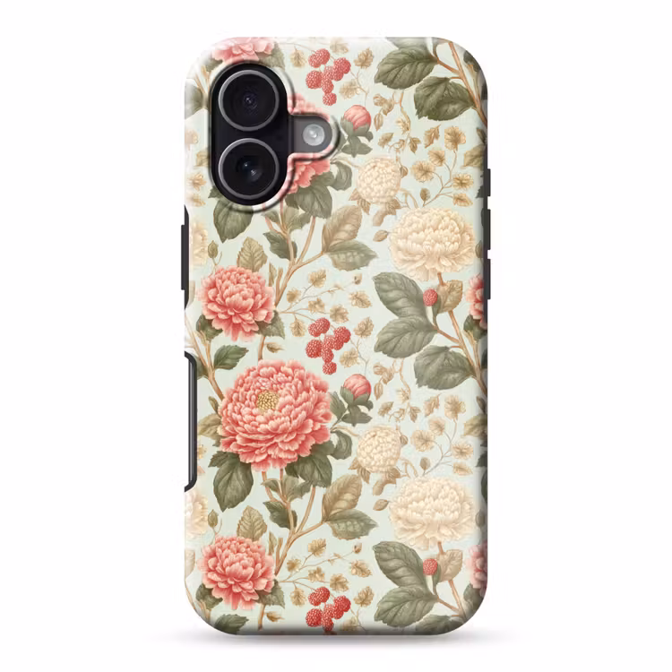 Klassiek - Botanisch - Veelkleurig Toughcase MagSafe Apple iPhone 17 klein 1017 -3d