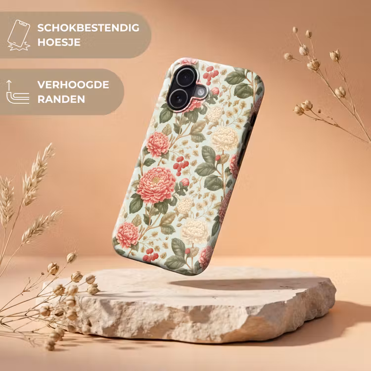Klassiek - Botanisch - Veelkleurig Toughcase MagSafe Apple iPhone 17 klein 1017 -USP_RandenV_NL