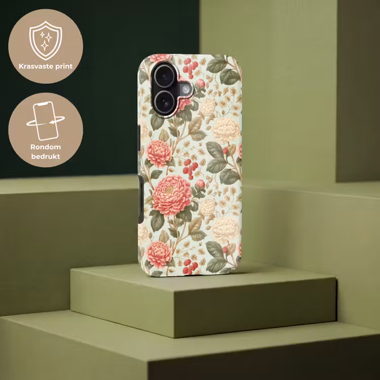 Klassiek - Botanisch - Veelkleurig Toughcase MagSafe Apple iPhone 17 klein 1017 -USP_PrintM_NL