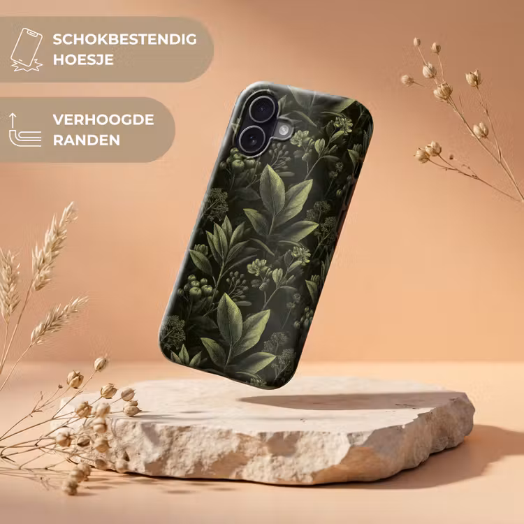 Klassiek - Donker - Botanisch - Planten Toughcase MagSafe Apple iPhone 17 klein 1017 -USP_RandenV_NL