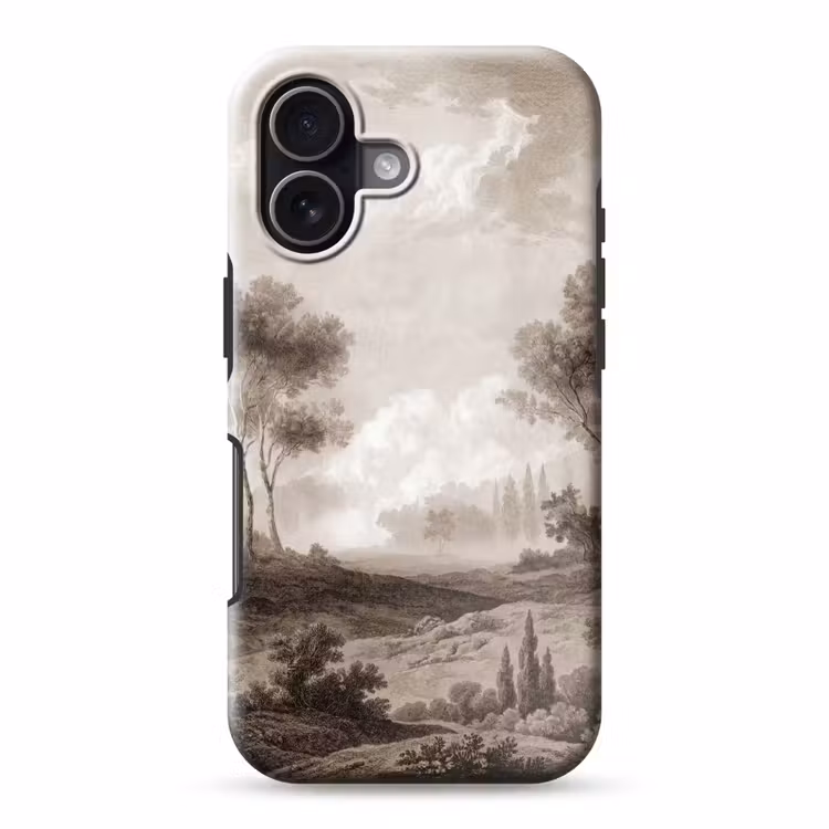 Klassiek - Landschap - Neutraal Toughcase MagSafe Apple iPhone 17 klein -3d