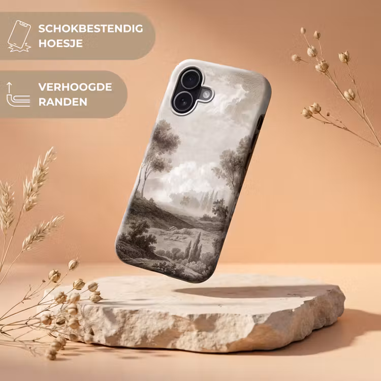 Klassiek - Landschap - Neutraal Toughcase MagSafe Apple iPhone 17 klein -USP_RandenV_NL