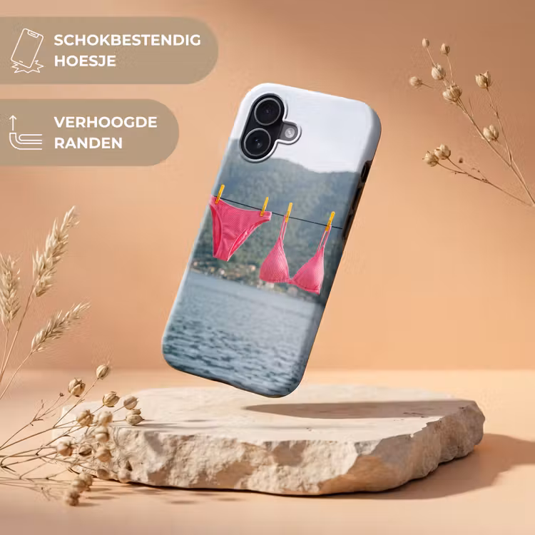 Kleding - Badkleding - Waslijn - Zomer - Roze Toughcase MagSafe Apple iPhone 17 klein -USP_RandenV_NL