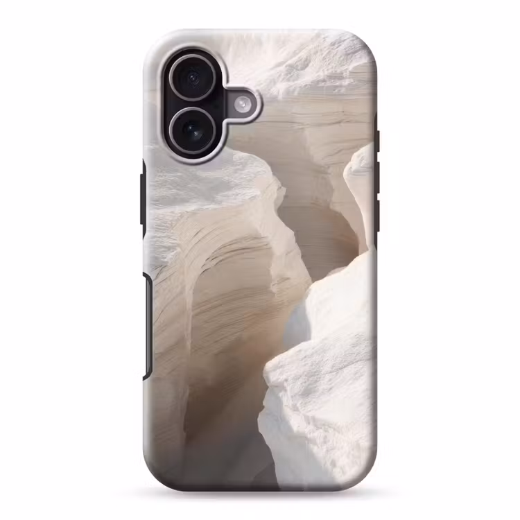 Kloof - Wit - Sneeuw Toughcase MagSafe Apple iPhone 17 klein -3d
