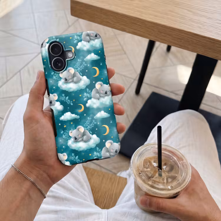 Koala's - Betoverend - Blauw Toughcase MagSafe Apple iPhone 17 klein 1017 -Sfeer1M