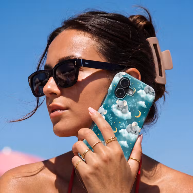 Koala's - Betoverend - Blauw Toughcase MagSafe Apple iPhone 17 klein 1017 -Sfeer2V