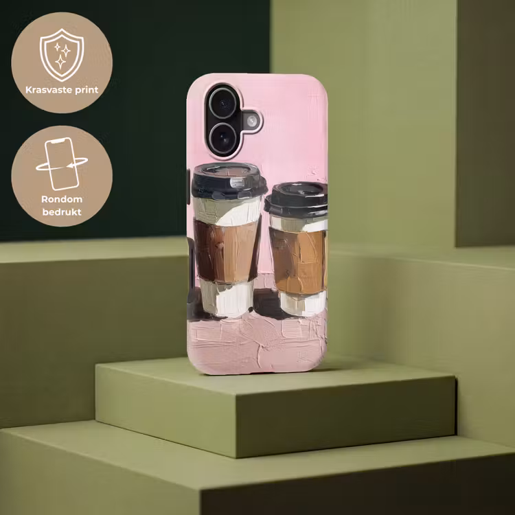 Koffiebekers - Deksel - Verf - Textuur Toughcase MagSafe Apple iPhone 17 klein -USP_PrintM_NL