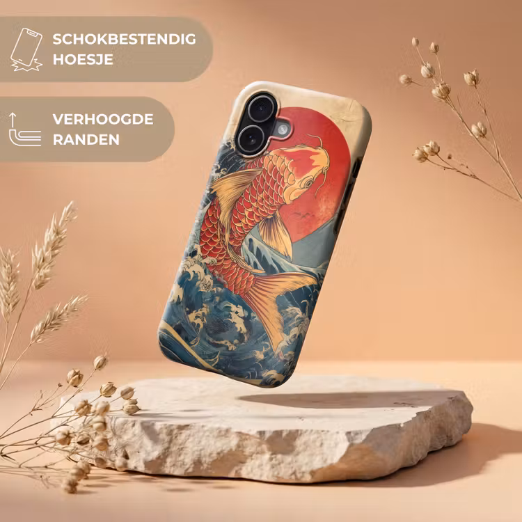 Koi - Zee - Golven - Zon Toughcase MagSafe Apple iPhone 17 klein -USP_RandenV_NL