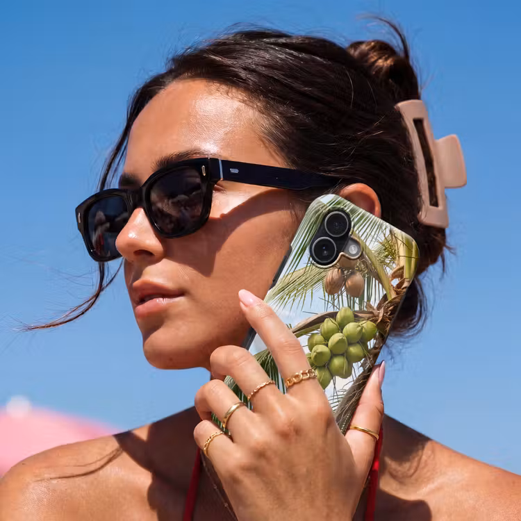 Kokosnoot - Boom - Tropisch - Natuur - Groen Toughcase MagSafe Apple iPhone 17 klein -Sfeer2V