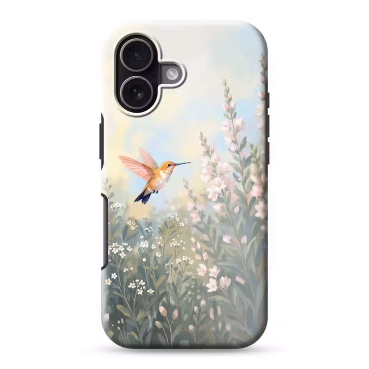 Kolibrie - Illustratie - Kleurrijk Toughcase MagSafe Apple iPhone 17 klein -3d