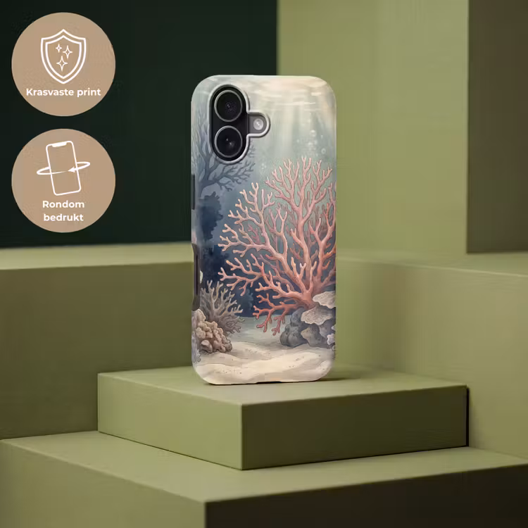 Koraal - Onderwater - Natuur - Roze Toughcase MagSafe Apple iPhone 17 klein -USP_PrintM_NL