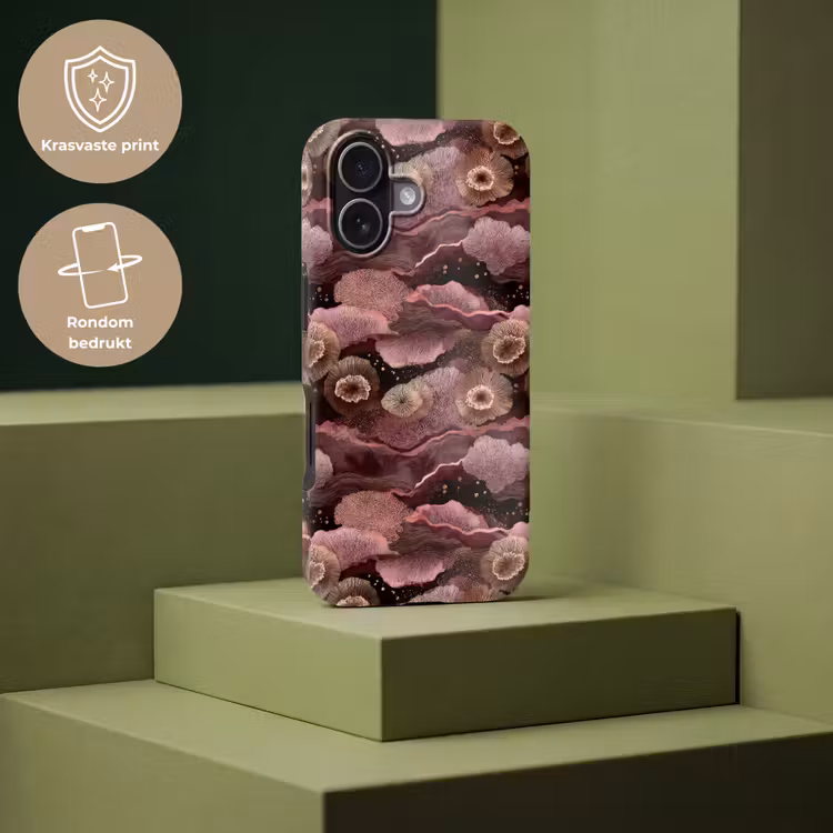 Koraal - Organisch - Roze Toughcase MagSafe Apple iPhone 17 klein 1017 -USP_PrintM_NL