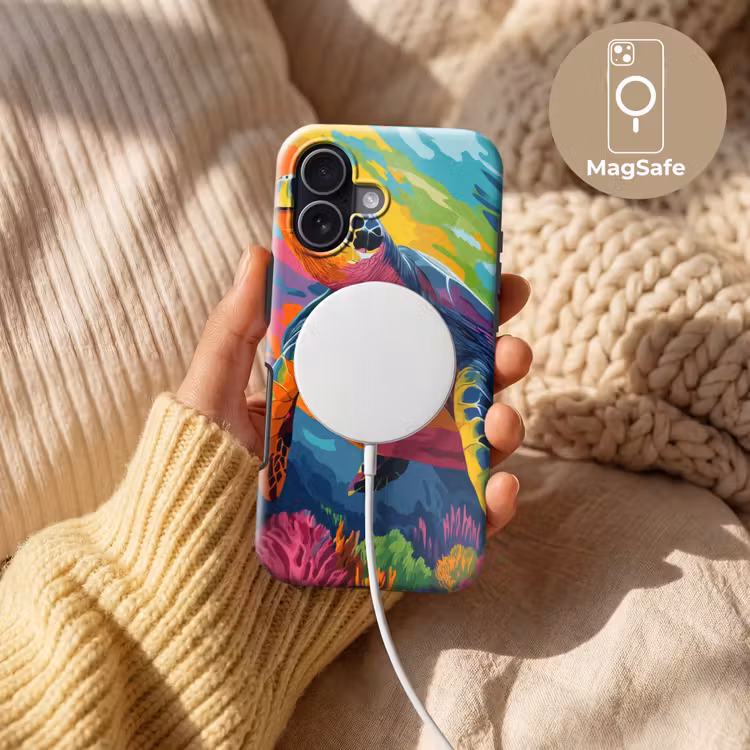 Koraal - Schildpad - Abstract - Water Toughcase MagSafe Apple iPhone 17 klein -USP_MagsafeV
