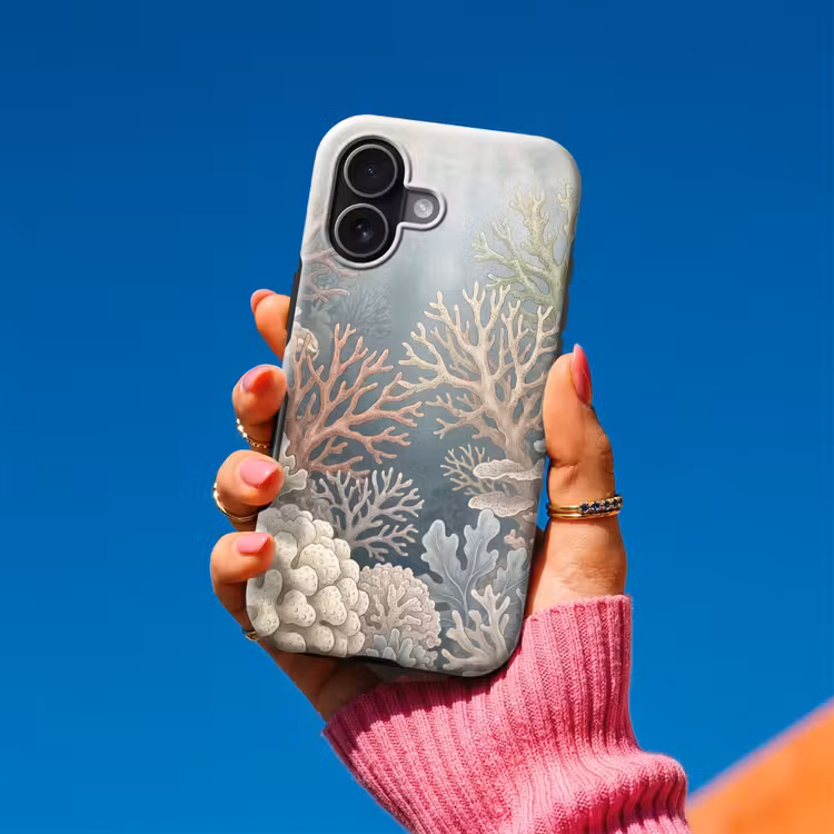 Koraal - Zeeleven - Onderwater - Illustratie - Natuur Toughcase MagSafe Apple iPhone 17 klein -Sfeer1V