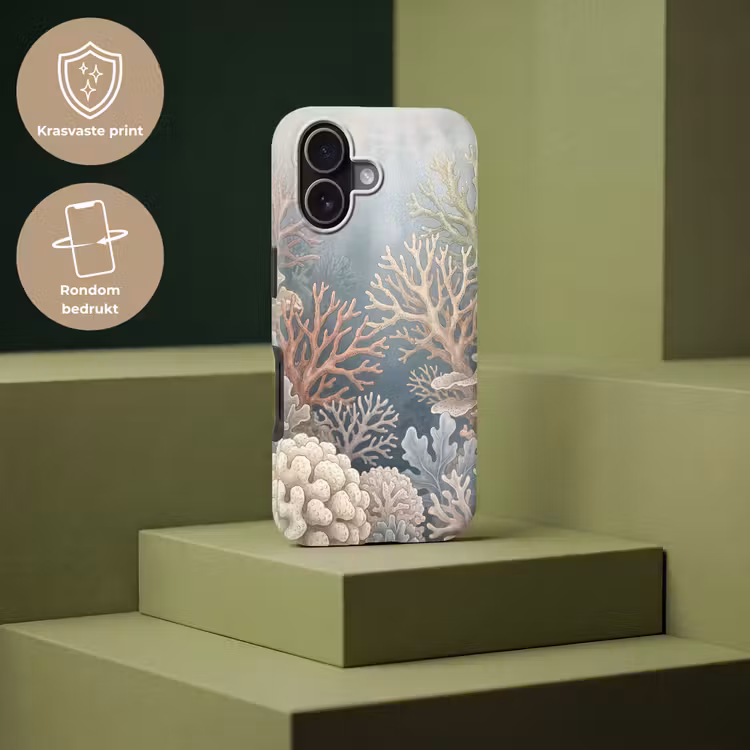 Koraal - Zeeleven - Onderwater - Illustratie - Natuur Toughcase MagSafe Apple iPhone 17 klein -USP_PrintM_NL