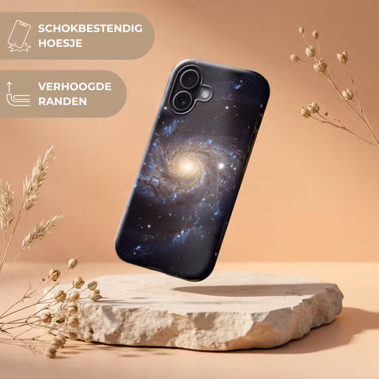Kosmos - Sterrenstelsel - Donker Toughcase MagSafe Apple iPhone 17 klein -USP_RandenV_NL