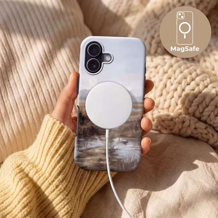 Kraanvogel - Natuur - Realistisch Toughcase MagSafe Apple iPhone 17 klein -USP_MagsafeV
