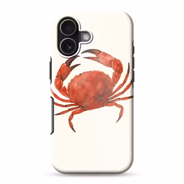 Krab - Felrood - Poten Toughcase MagSafe Apple iPhone 17 klein -3d