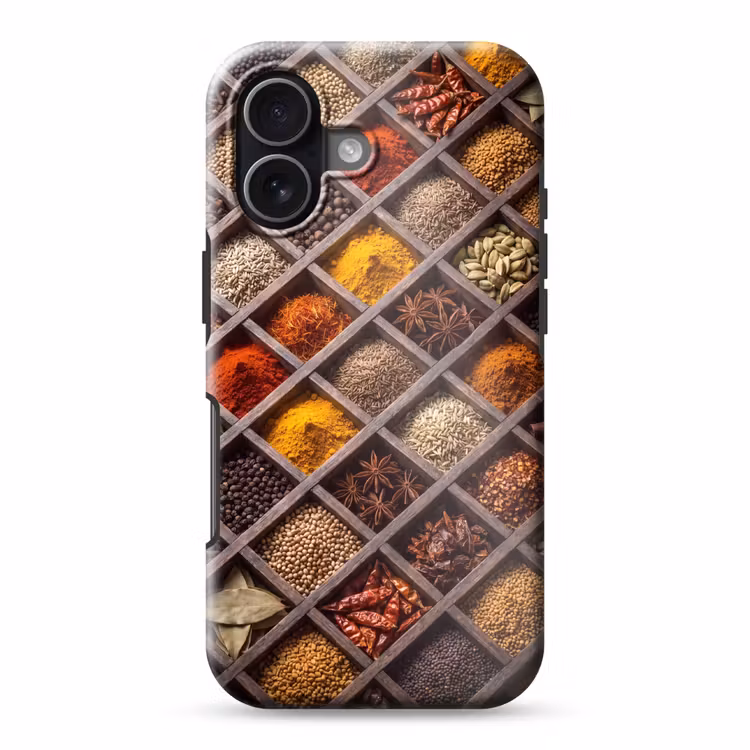 Telefoonhoesje Toughcase - Kruiden - Houten - Eten — 1