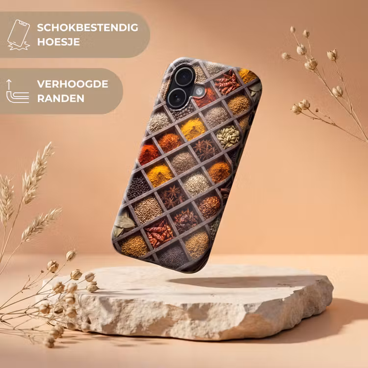 Telefoonhoesje Toughcase - Kruiden - Houten - Eten — 5