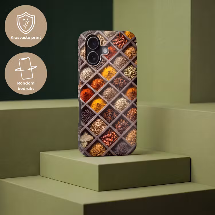 Telefoonhoesje Toughcase - Kruiden - Houten - Eten — 7