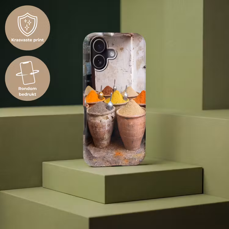 Telefoonhoesje Toughcase - Kruiden - Potten - Oosters - Kruiden - Potten - Oosters Toughcase MagSafe Apple iPhone 17 klein
