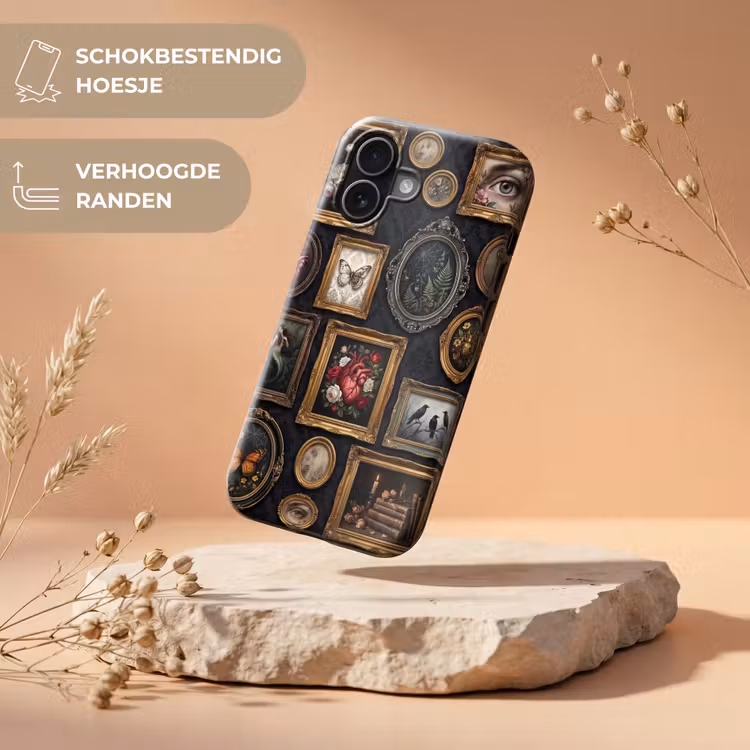 Kunst - Collectie - Vintage - Klassiek - Donker Toughcase MagSafe Apple iPhone 17 klein -USP_RandenV_NL