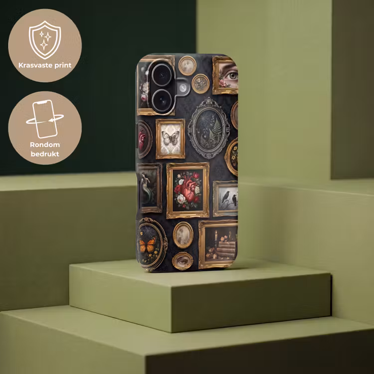Kunst - Collectie - Vintage - Klassiek - Donker Toughcase MagSafe Apple iPhone 17 klein -USP_PrintM_NL