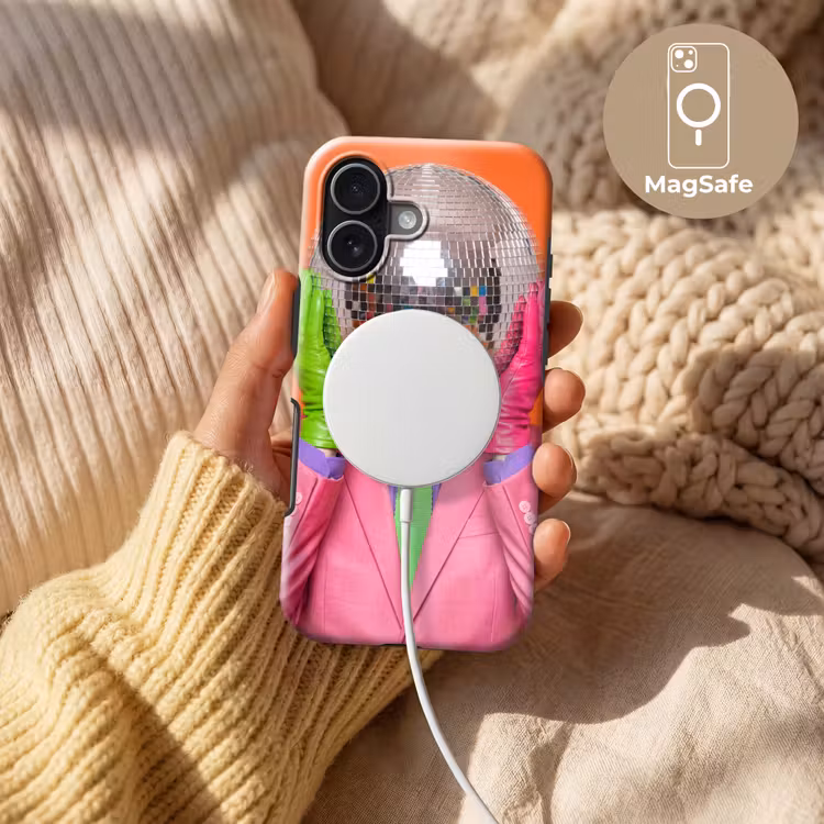 Kunst - Disco bal - Kleurrijk - Modern - Studio Toughcase MagSafe Apple iPhone 17 klein -USP_MagsafeV