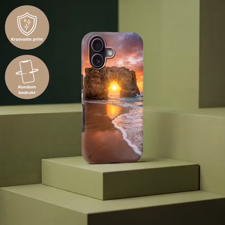Kust - Rots - Zonsondergang - Zee - Natuur Toughcase MagSafe Apple iPhone 17 klein -USP_PrintM_NL