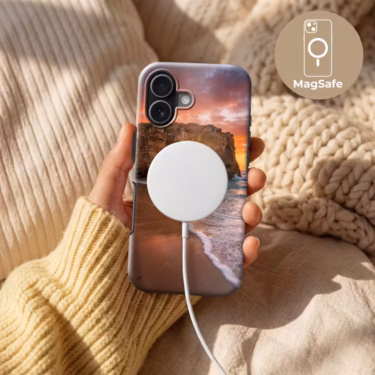 Kust - Rots - Zonsondergang - Zee - Natuur Toughcase MagSafe Apple iPhone 17 klein -USP_MagsafeV
