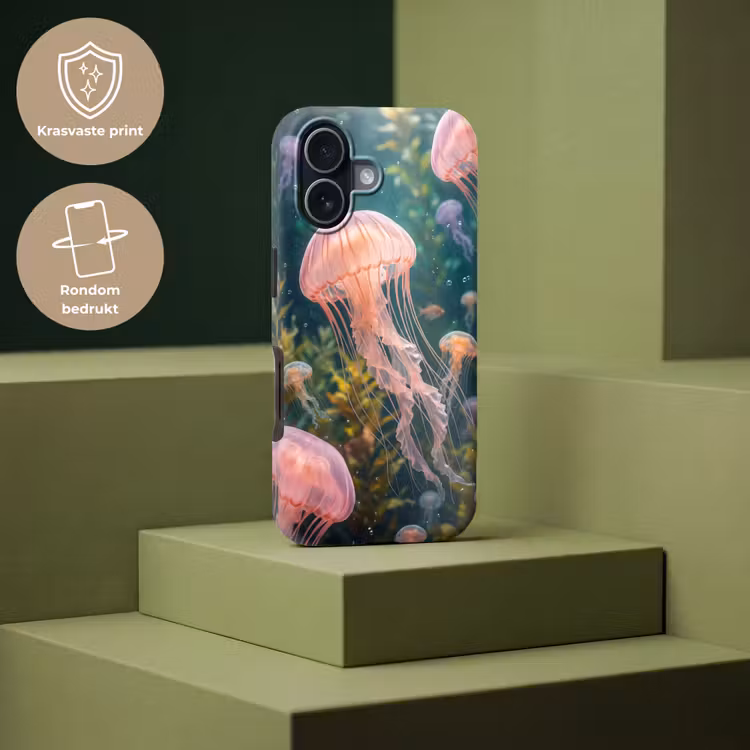 Kwal - Roze - Onderwater - Zeeleven - Dieren Toughcase MagSafe Apple iPhone 17 klein -USP_PrintM_NL