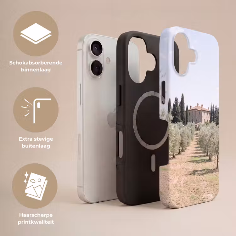Telefoonhoesje Toughcase - Landhuis - olijfboom - gaard - Landhuis - olijfboom - gaard Toughcase MagSafe Apple iPhone 17 klein