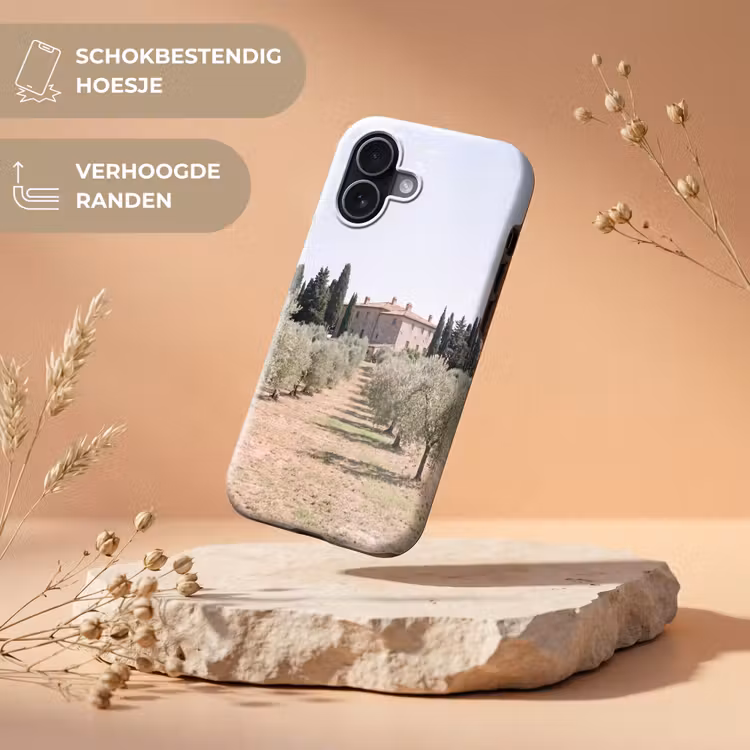 Telefoonhoesje Toughcase - Landhuis - olijfboom - gaard - Landhuis - olijfboom - gaard Toughcase MagSafe Apple iPhone 17 klein