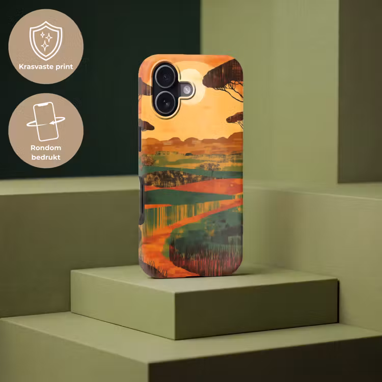 Landschap - Afrikaans - Zon Toughcase MagSafe Apple iPhone 17 klein -USP_PrintM_NL