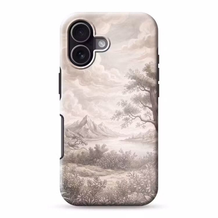Landschap - Bergen - Meer - Natuur Toughcase MagSafe Apple iPhone 17 klein -3d