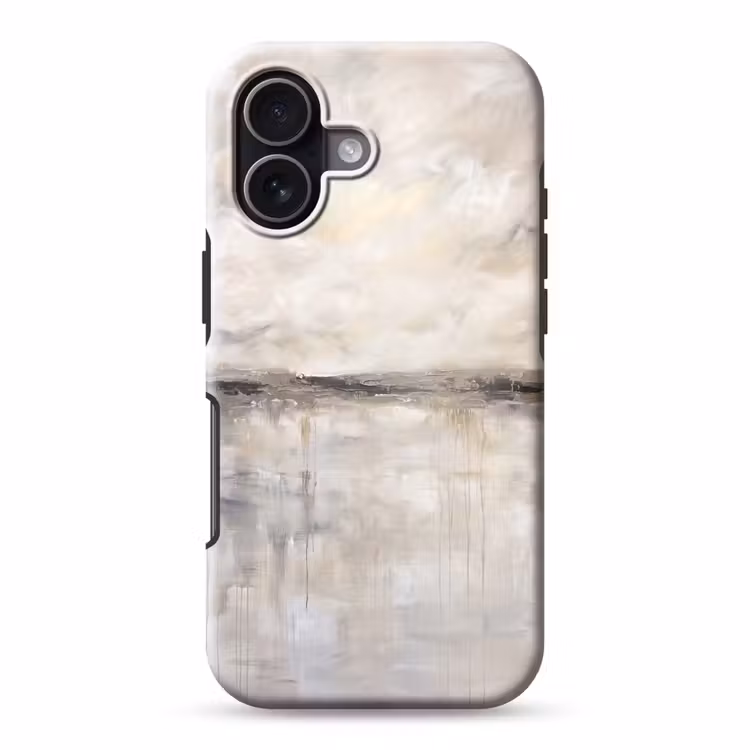 Landschap - Horizon - Natuur - Abstract - Neutraal Toughcase MagSafe Apple iPhone 17 klein -3d