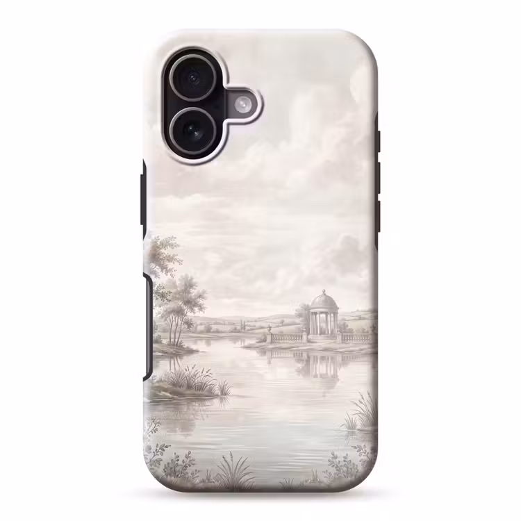 Landschap - Water - Natuur - Sepia Toughcase MagSafe Apple iPhone 17 klein -3d