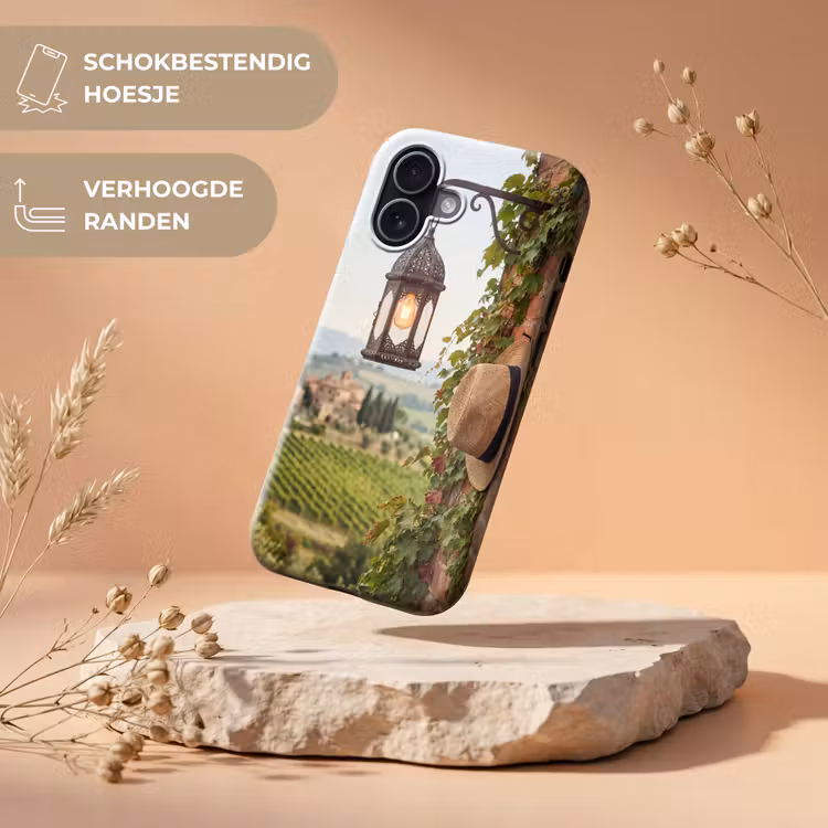 Lantaarn - Wijngaard - Landschap - Italiaans Toughcase MagSafe Apple iPhone 17 klein -USP_RandenV_NL