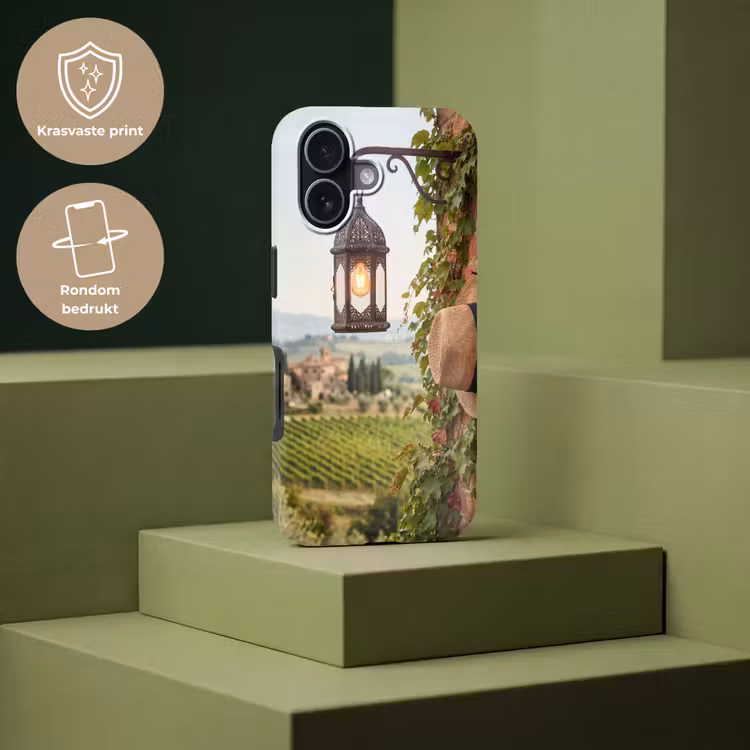 Lantaarn - Wijngaard - Landschap - Italiaans Toughcase MagSafe Apple iPhone 17 klein -USP_PrintM_NL