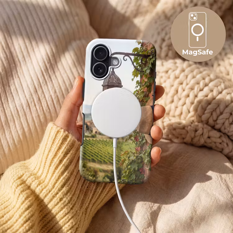 Lantaarn - Wijngaard - Landschap - Italiaans Toughcase MagSafe Apple iPhone 17 klein -USP_MagsafeV