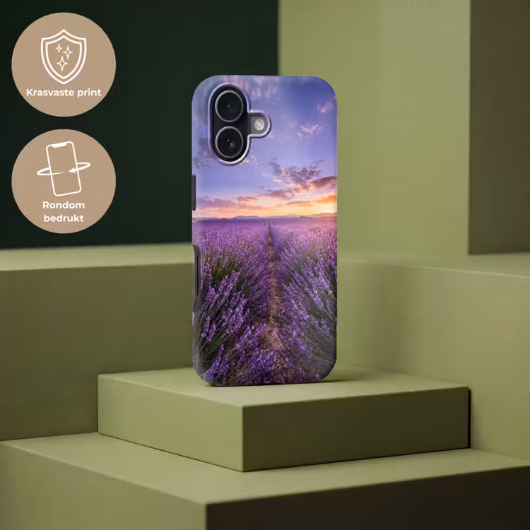 Lavendel - Veld - Natuur - Paars Toughcase MagSafe Apple iPhone 17 klein -USP_PrintM_NL