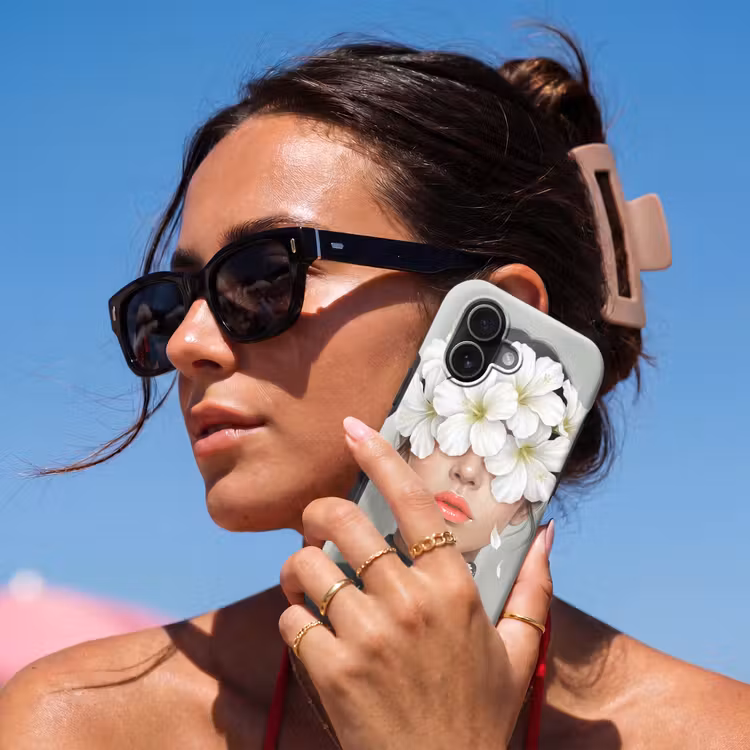 Lelies - Portret - Wit Toughcase MagSafe Apple iPhone 17 klein -Sfeer2V
