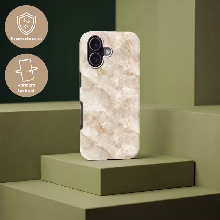 Lichtbeige - Onyx - Subtiel Toughcase MagSafe Apple iPhone 17 klein 1017 -USP_PrintM_NL