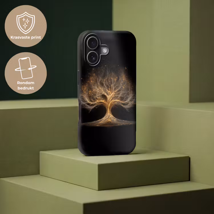 Lichtjes - Boom - Abstract - Zwart Toughcase MagSafe Apple iPhone 17 klein -USP_PrintM_NL