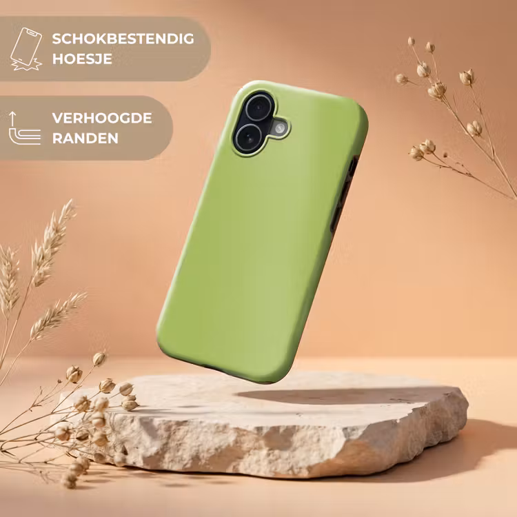 Lime - Glow - Groen Toughcase MagSafe Apple iPhone 17 klein 1017 -USP_RandenV_NL