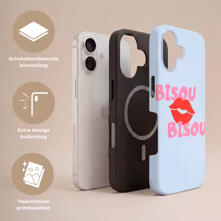 Lippen - Bisou - Blauw Toughcase MagSafe Apple iPhone 17 klein -USP_Lagen_NL