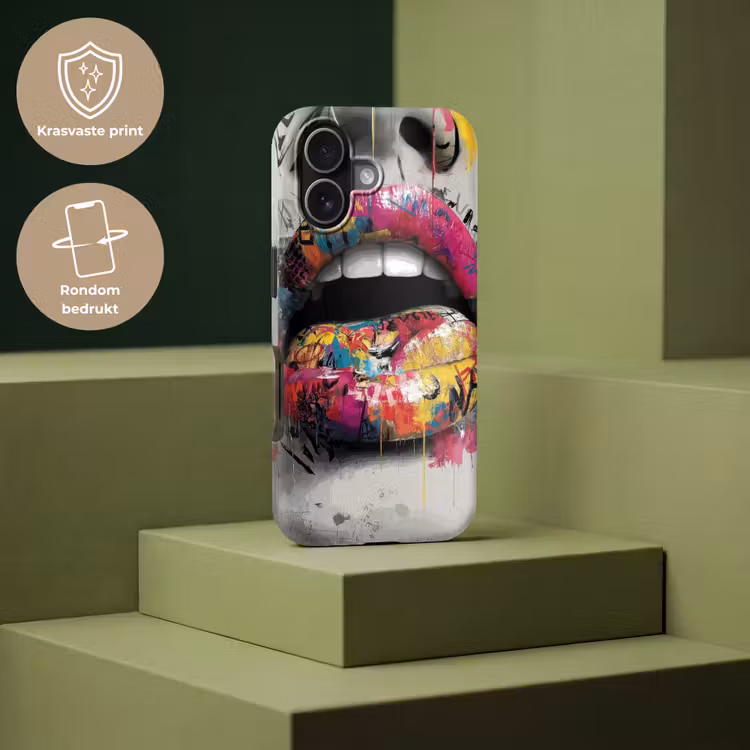 Lippen - Graffiti - Expressief Toughcase MagSafe Apple iPhone 17 klein -USP_PrintM_NL